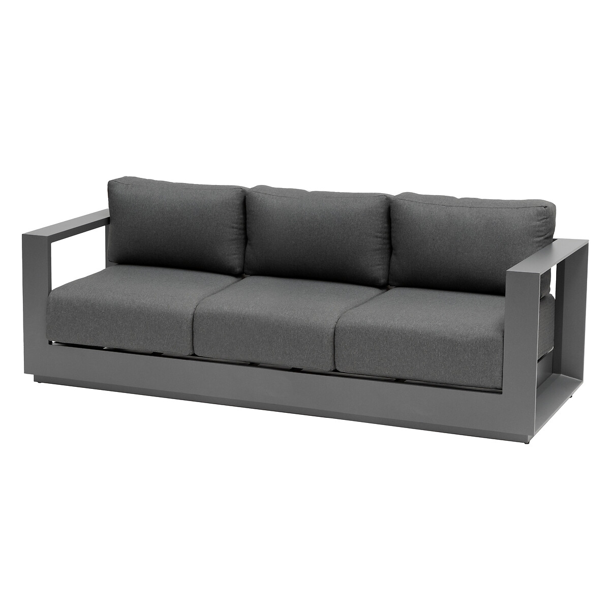 Sof&aacute; de 3 lugares ALLURE cinza escuro