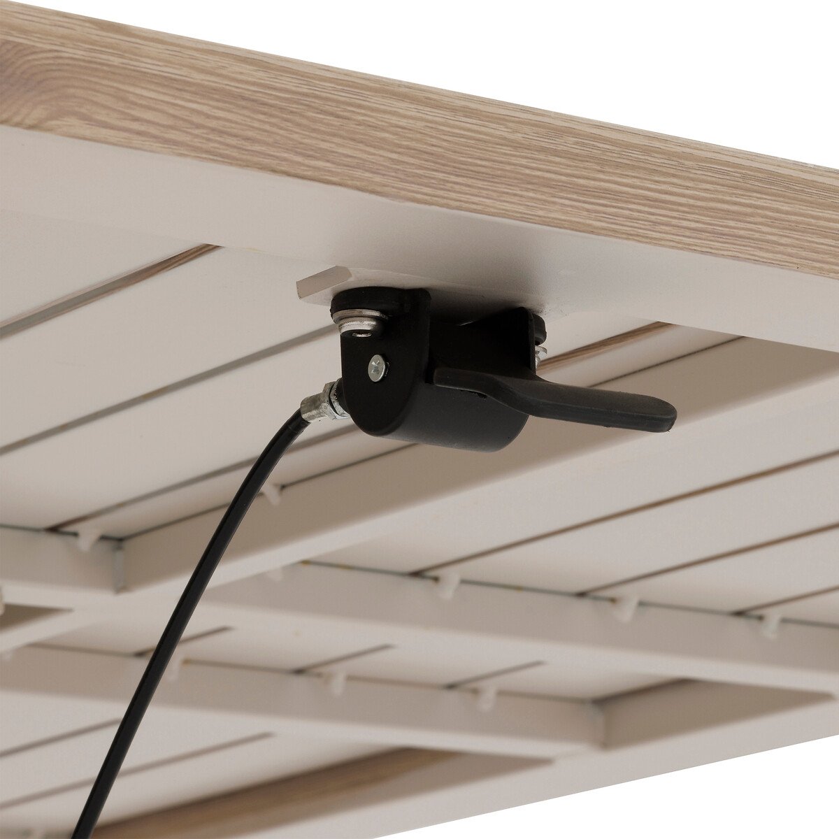 Mesa de centro SALIMIA elev&aacute;vel taupe