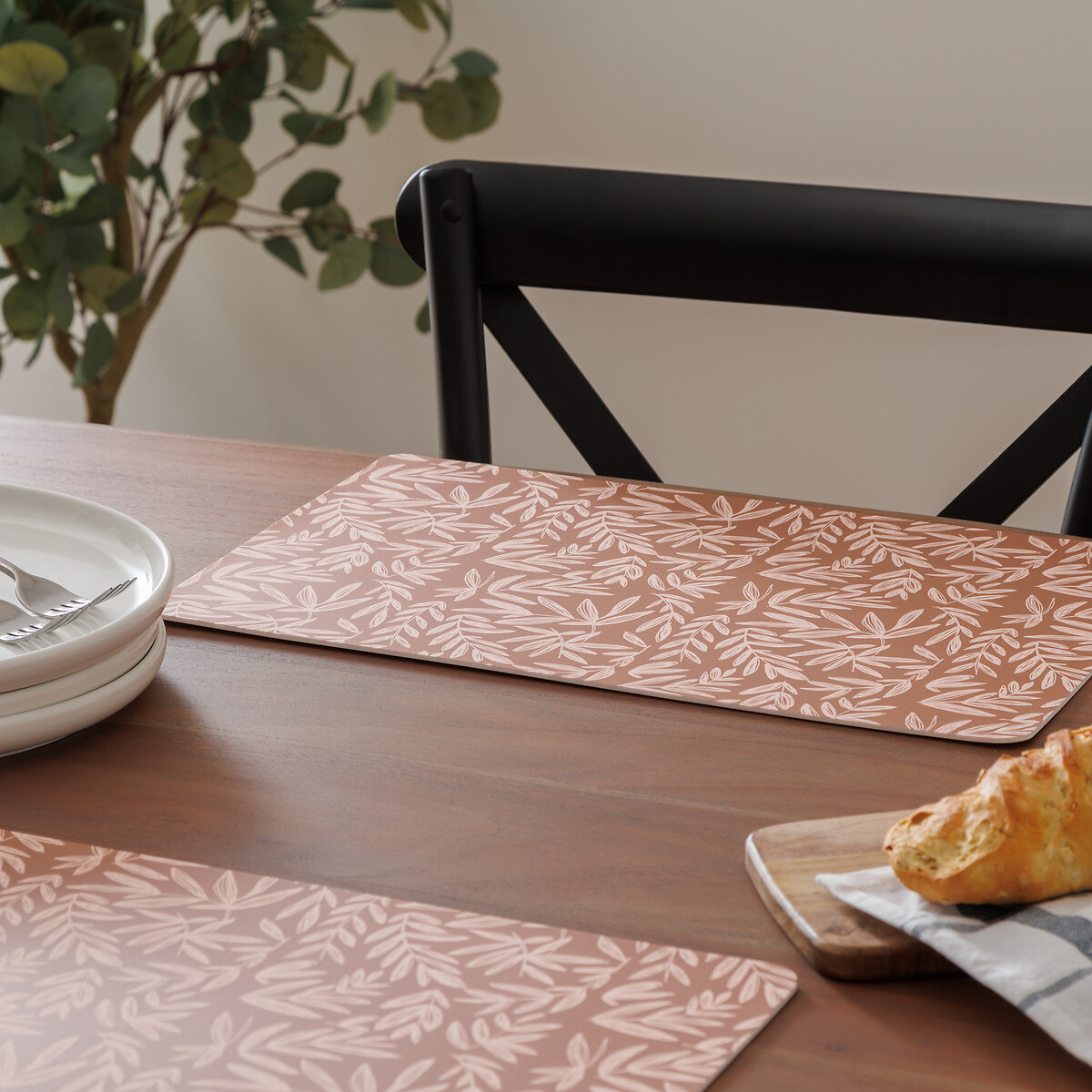 Individual de mesa LOU castanho 30x45cm