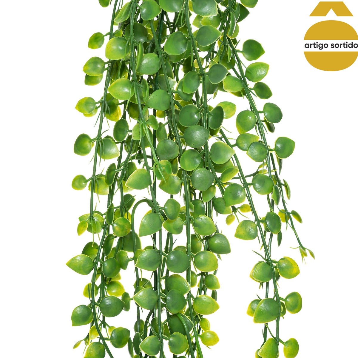 Haste verde suspensa artificial 75cm
