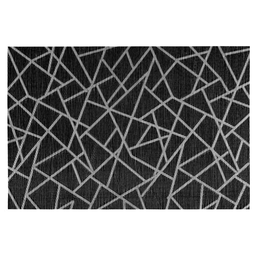 Individual de mesa preto craquelle