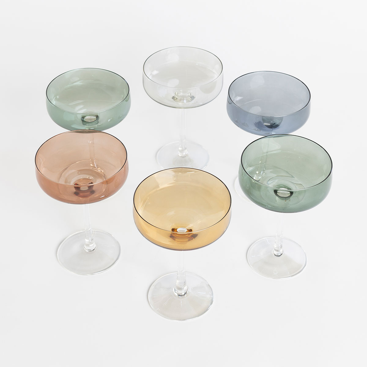 Conjunto de 6 ta&ccedil;as para champanhe LUCIA