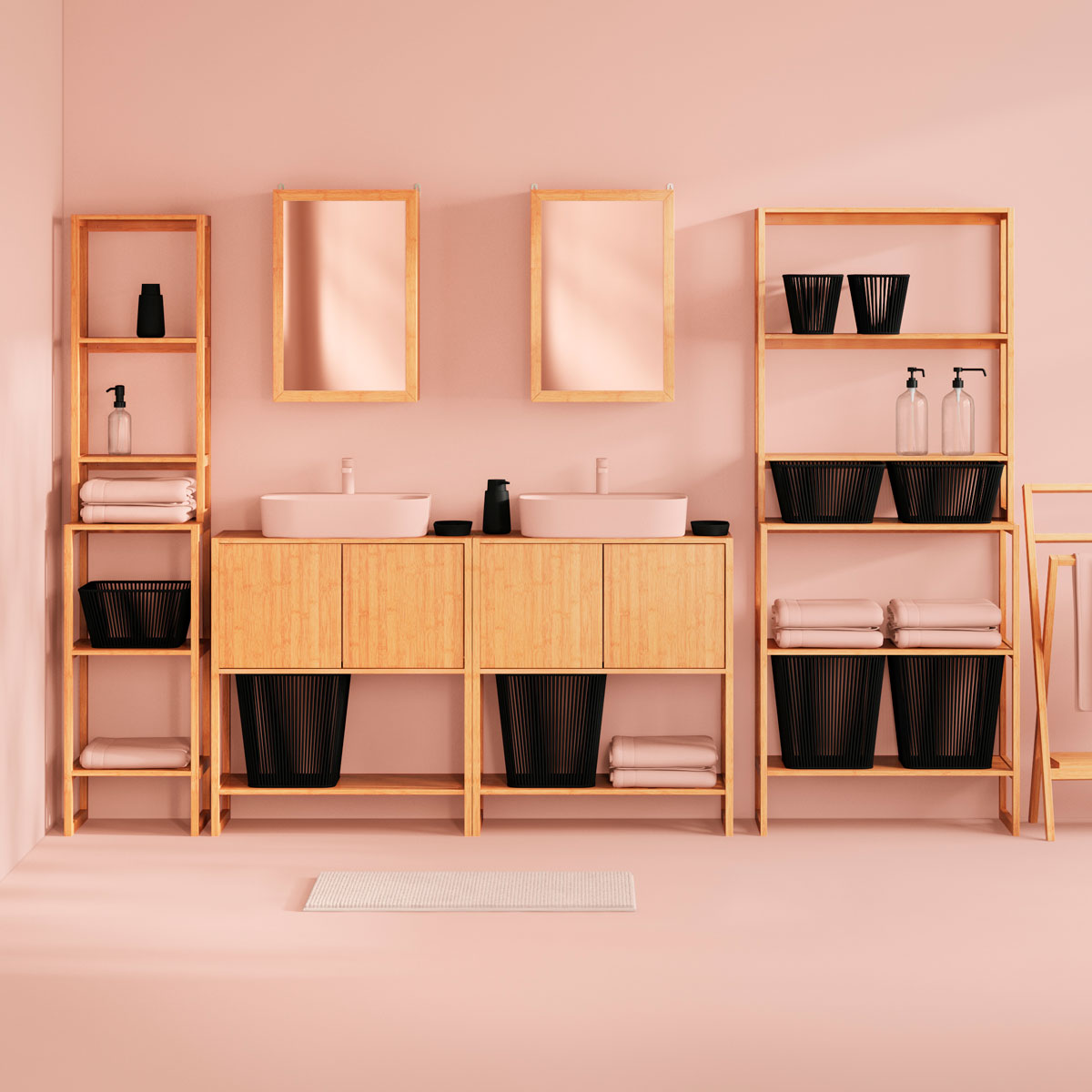 Doseador para sabonete l&iacute;quido de vidro 1l