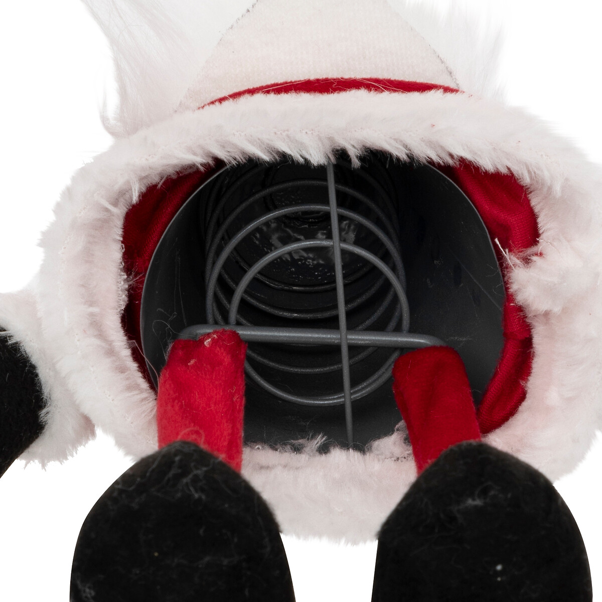Figura Pai Natal Vermelho Com Mola 47cm