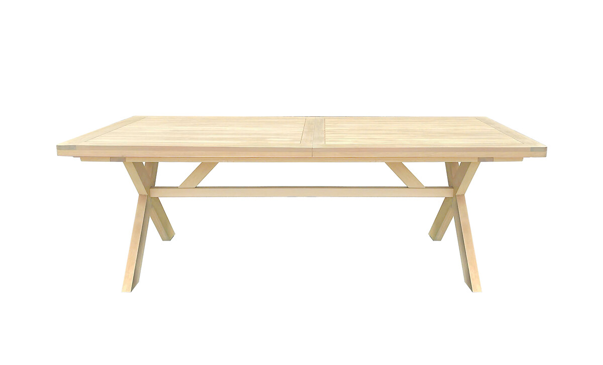 Mesa extens&iacute;vel XENIA em madeira eucalipto