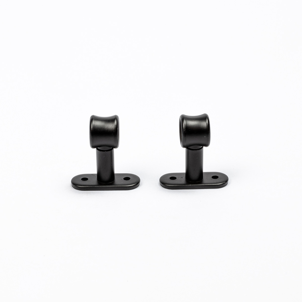 Conjunto 2 suportes var&atilde;o preto