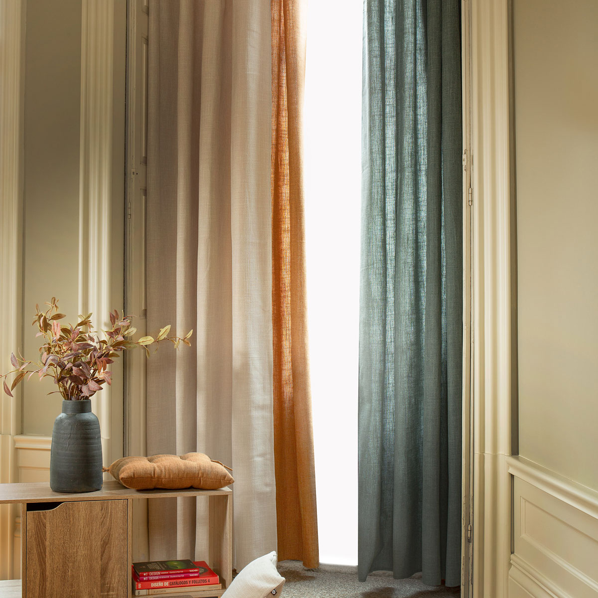 Cortina CLEM verde 140x260cm