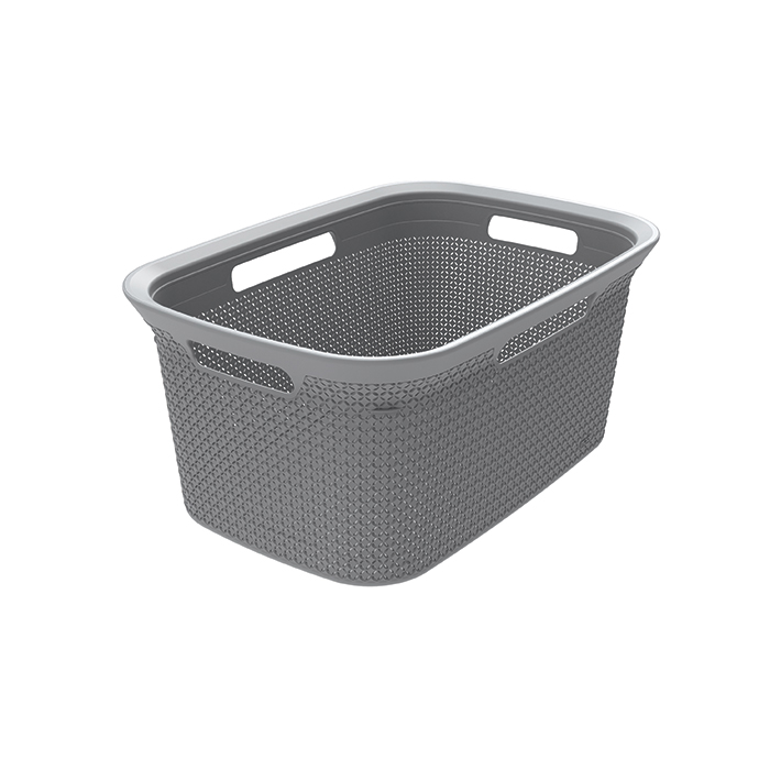 Cesto de roupa MODE cinza 45l