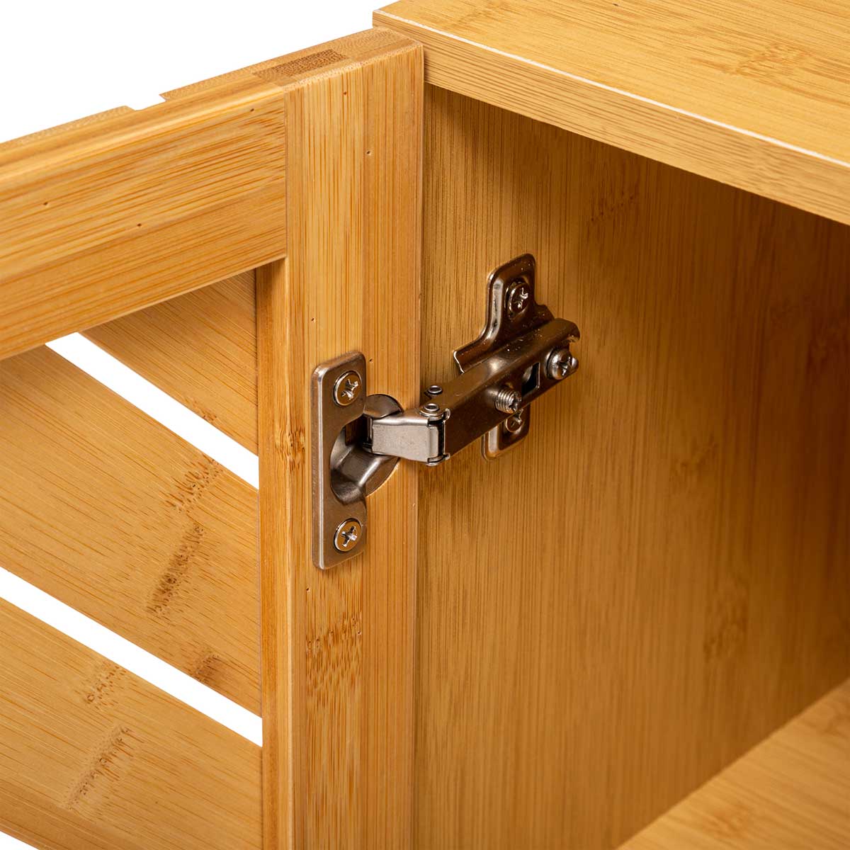 M&oacute;vel de apoio em bambu com porta