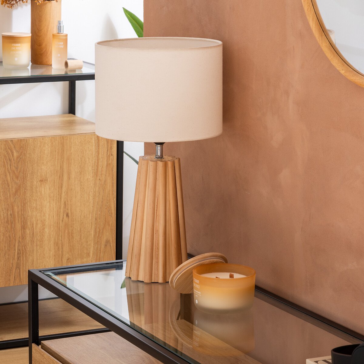 Candeeiro de mesa ADON bege 53cm