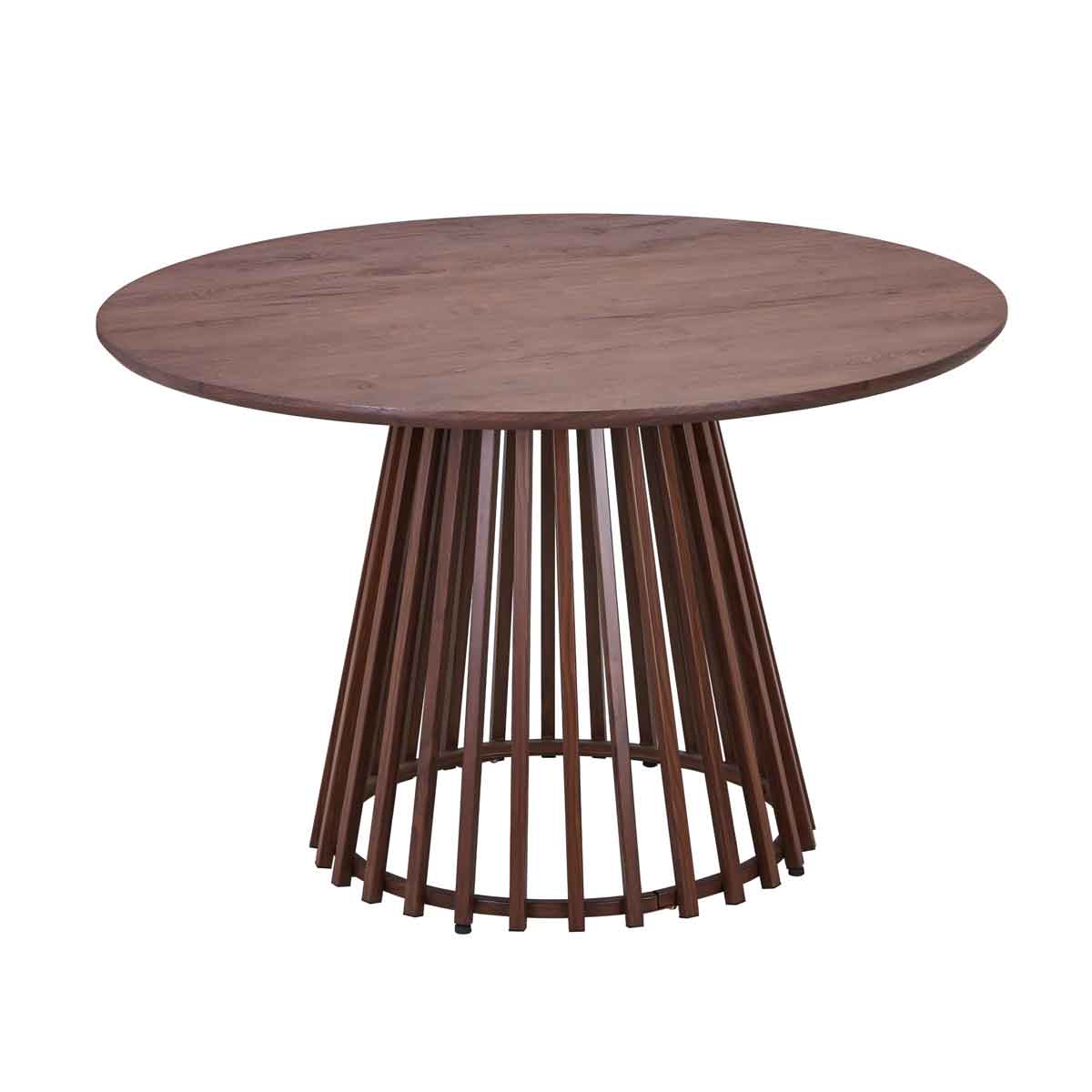 Mesa de jantar ALBITA castanha em mdf 120cm