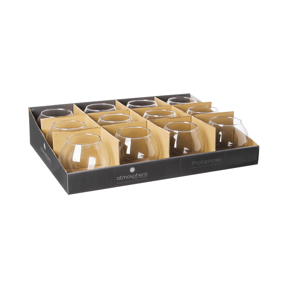 Casti&ccedil;al em vidro redondo