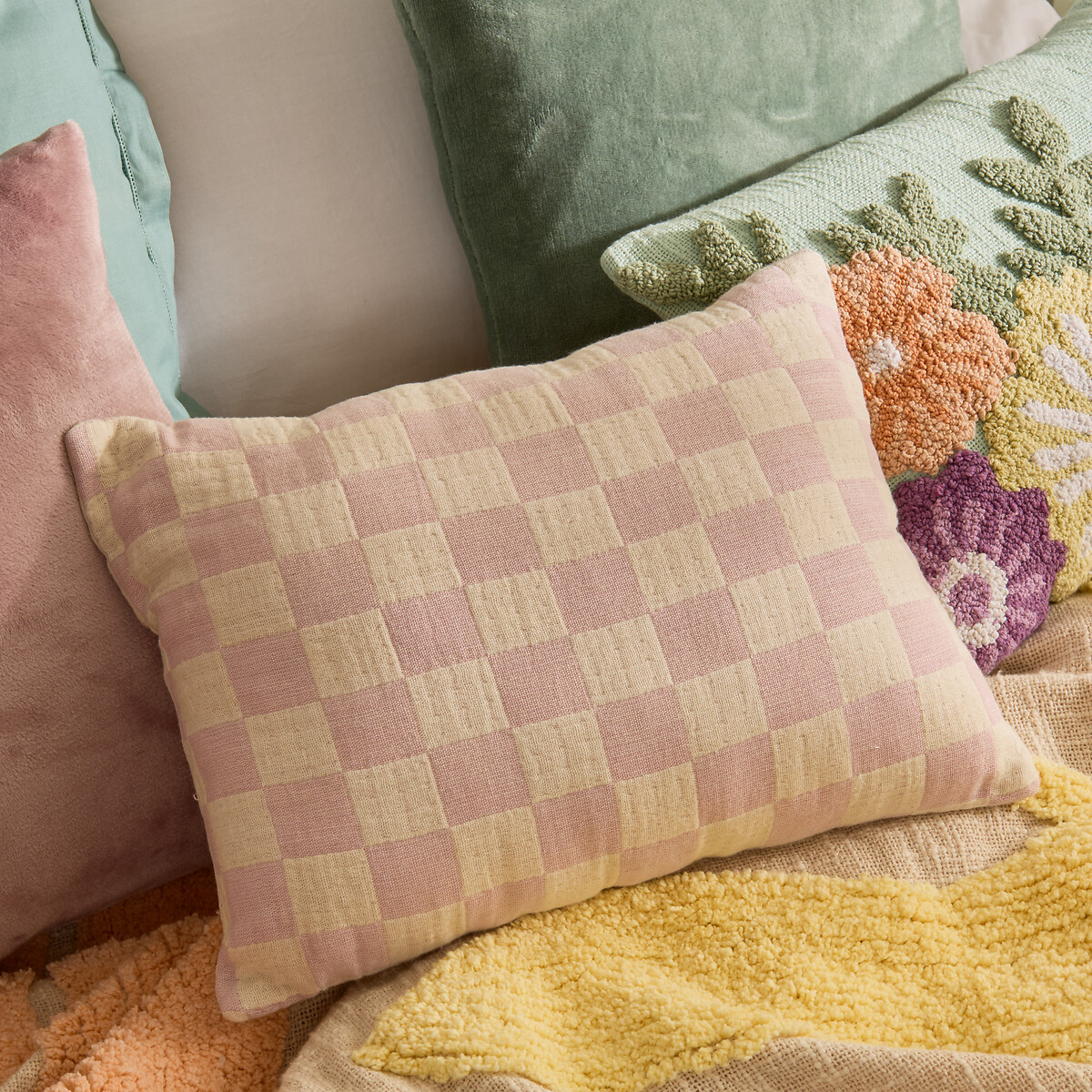 Almofada FLEURS SAUVAGES lil&aacute;s 30x40cm