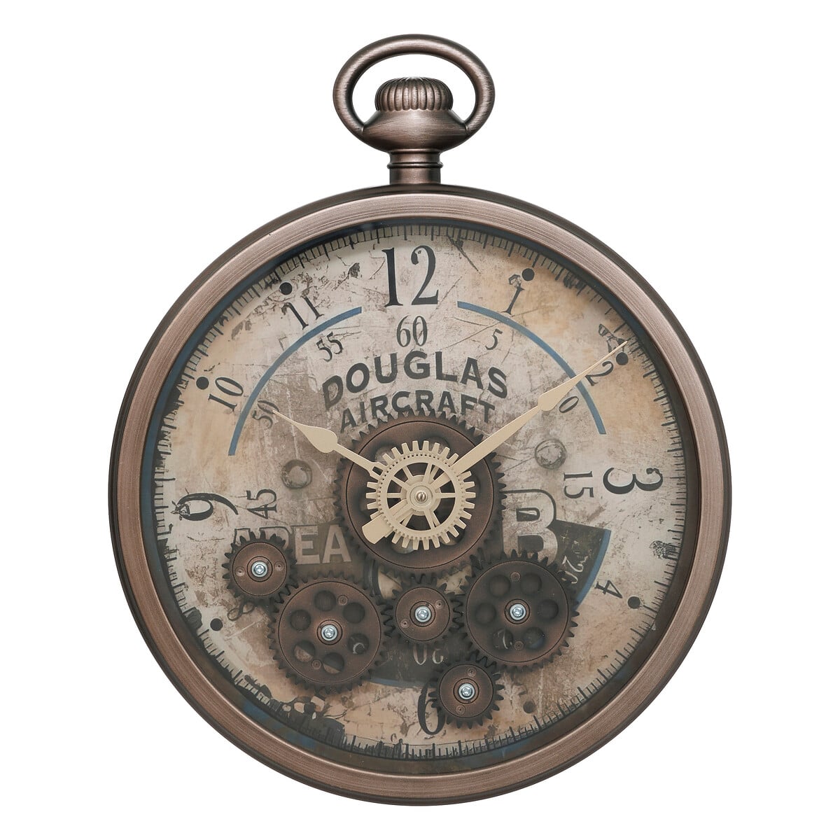 Rel&oacute;gio mec&acirc;nico GOUSS castanho 27cm
