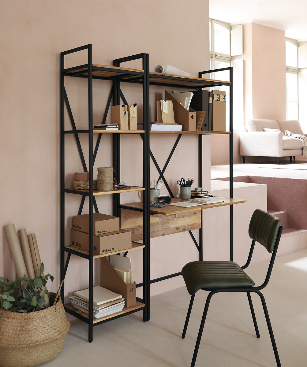 Estante EDENA em madeira acácia com 5 prateleiras