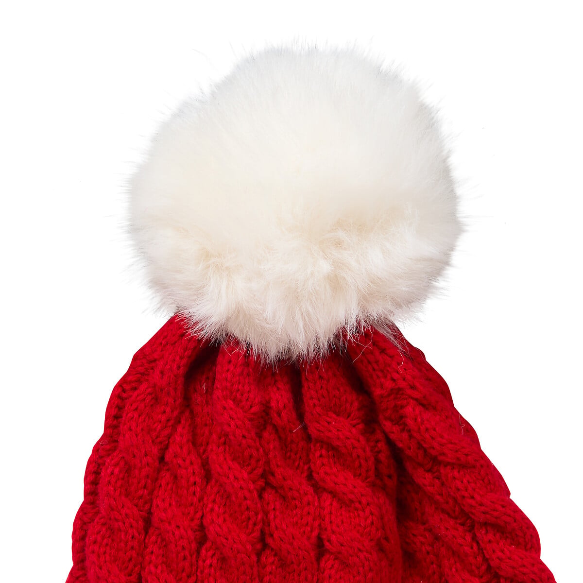 Gorro natal&iacute;cio com pompom 23x30cm