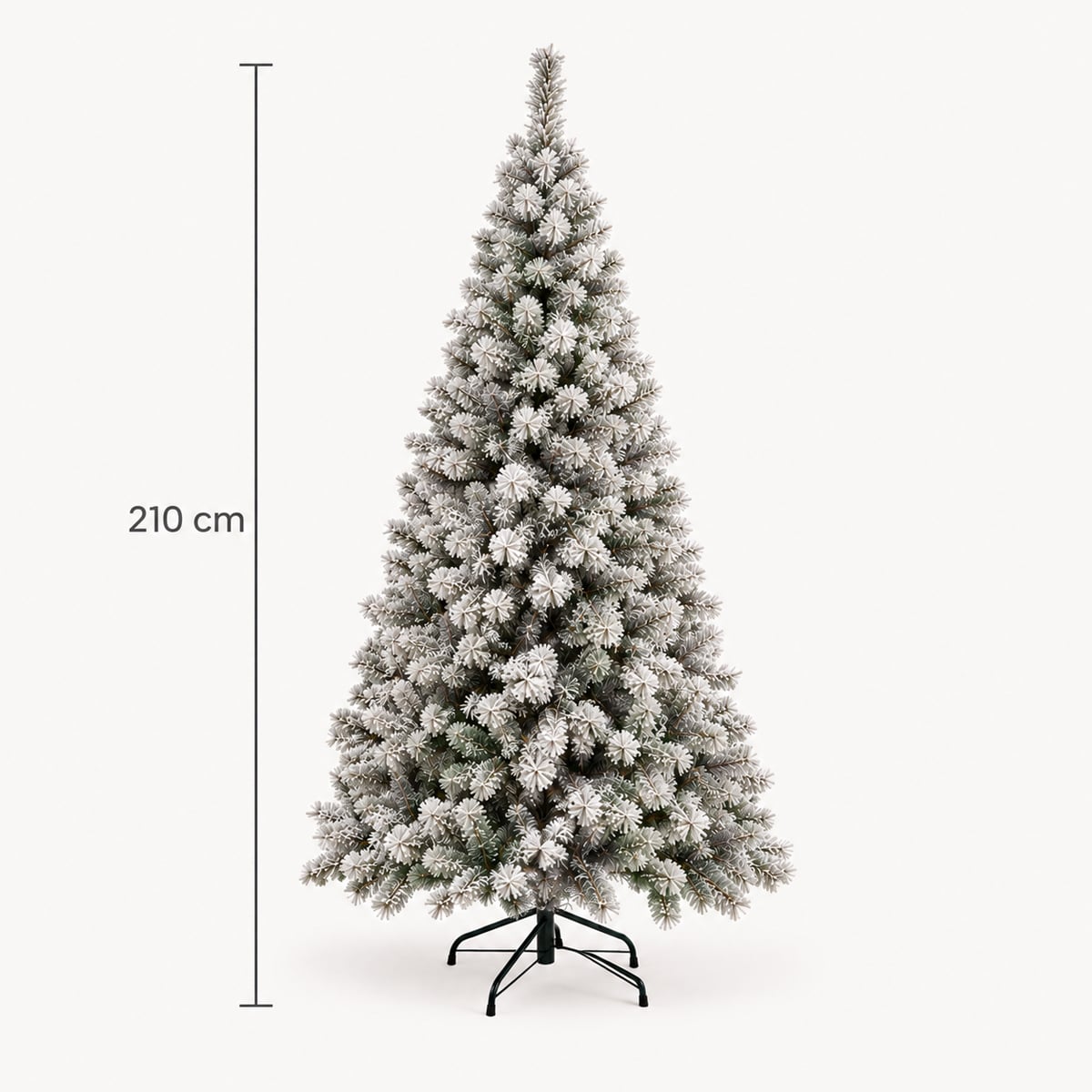 &Aacute;rvore de natal WIND PEAK neve 210cm