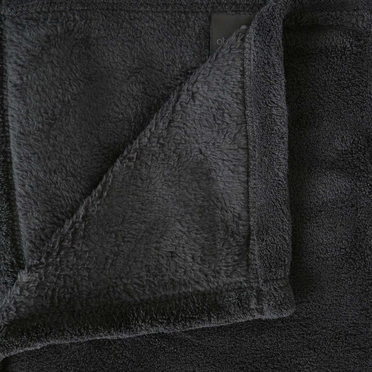 Manta microfibra cinza escuro 125x150cm