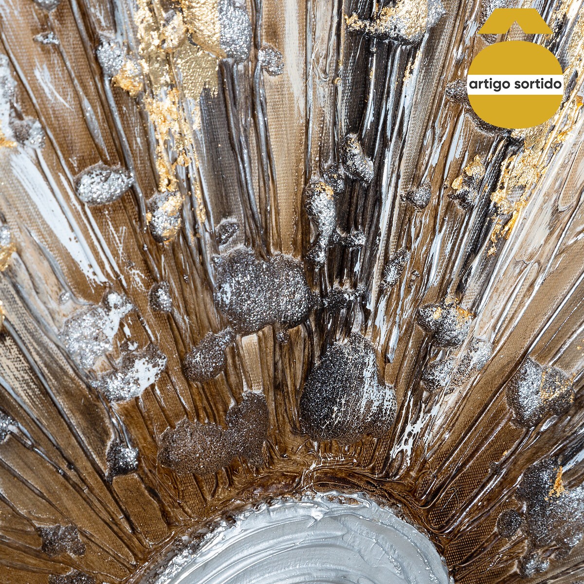 Quadro decorativo sol 50x150cm