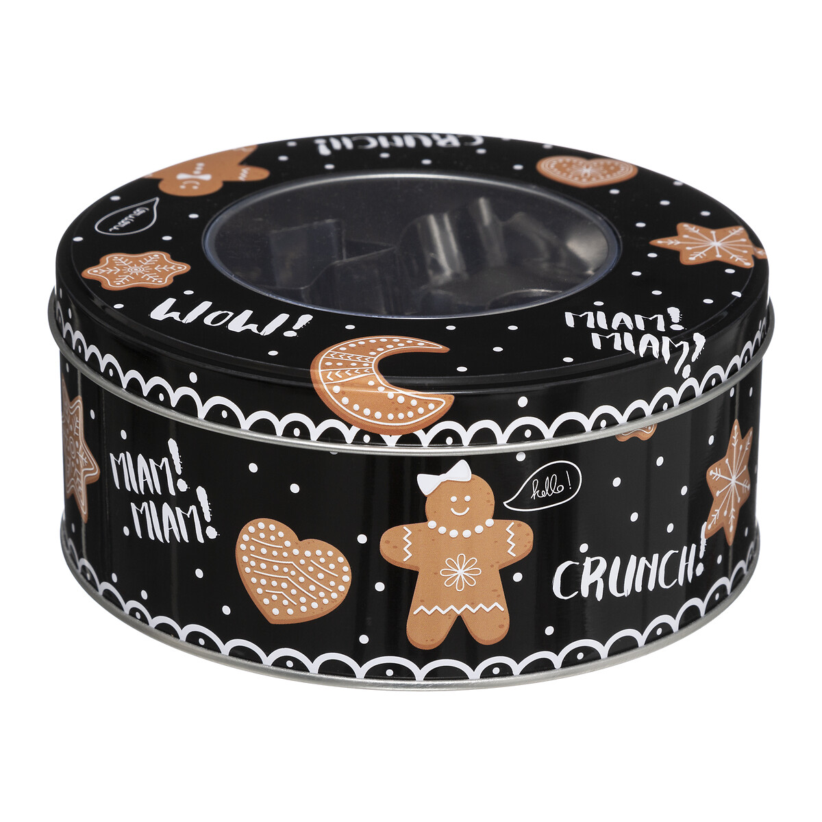 Conjunto de cortadores em metal para bolachas