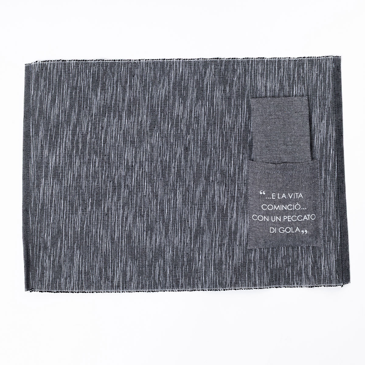 Conjunto de individual com bolsa para talheres e guardanapo