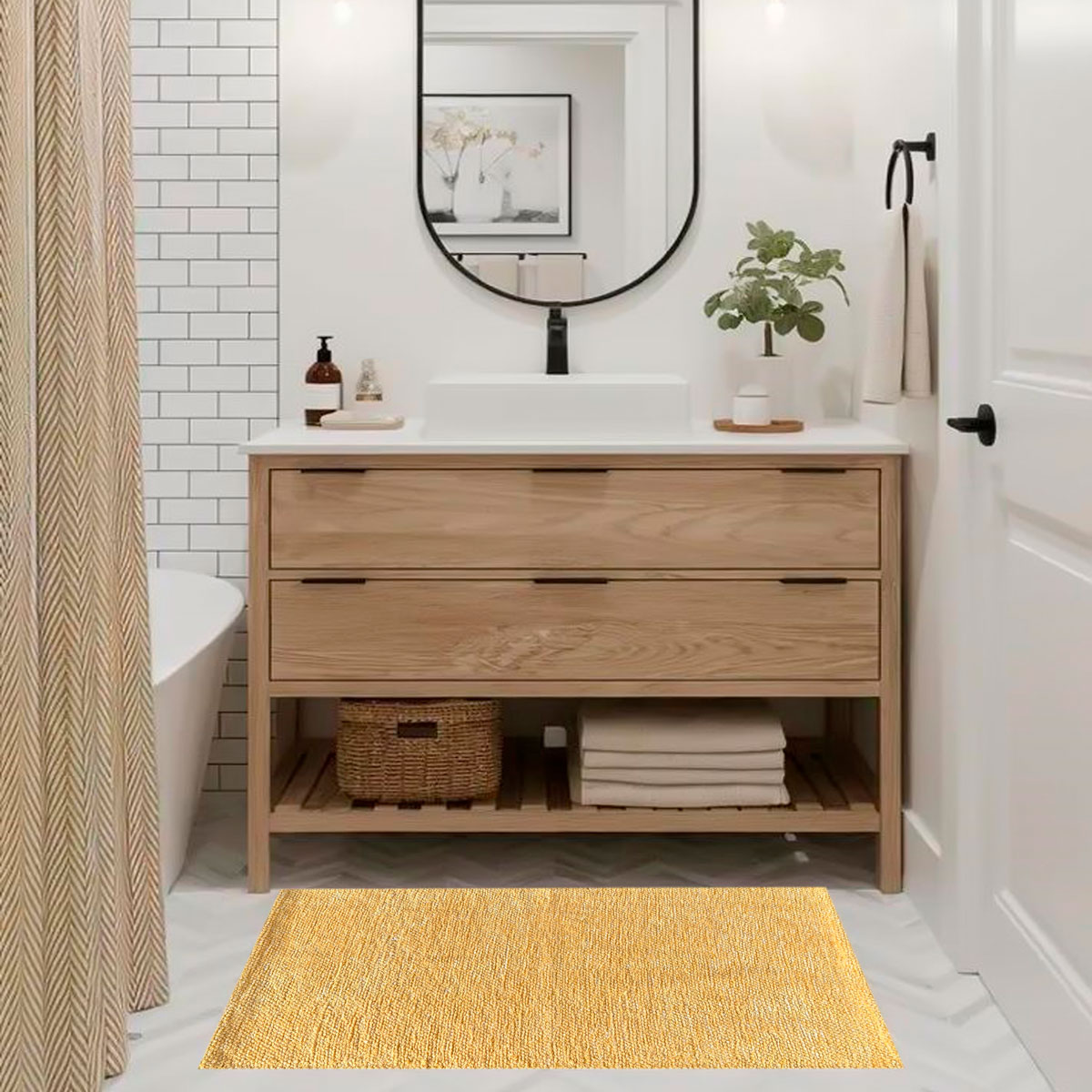 Tapete MAVEN amarelo 80x150cm