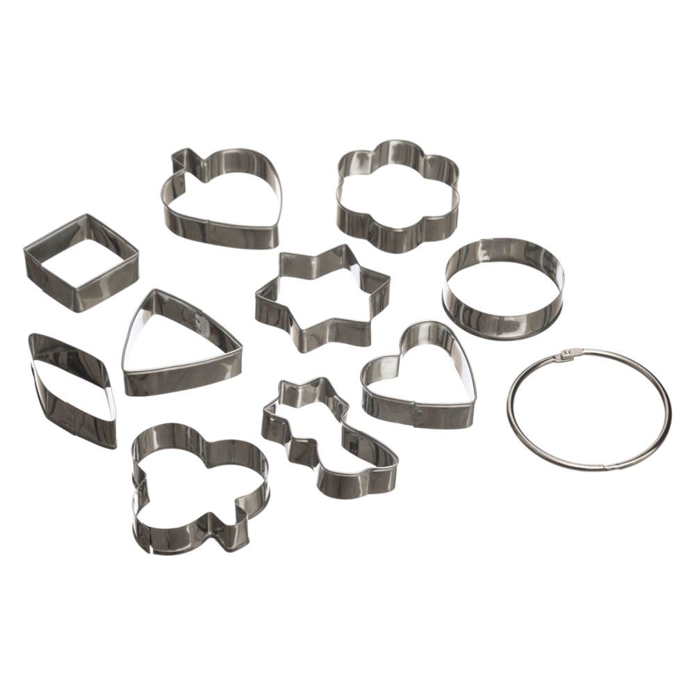 Conjunto de 10 cortadores para bolachas