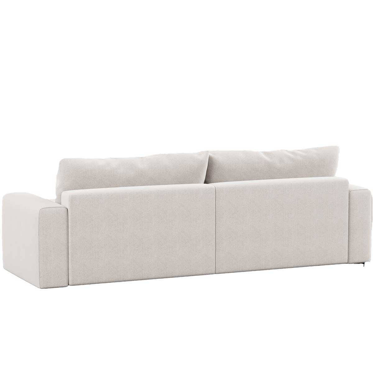 Sof&aacute; cama com chaise+costas rebat&iacute;veis ATENAS bege