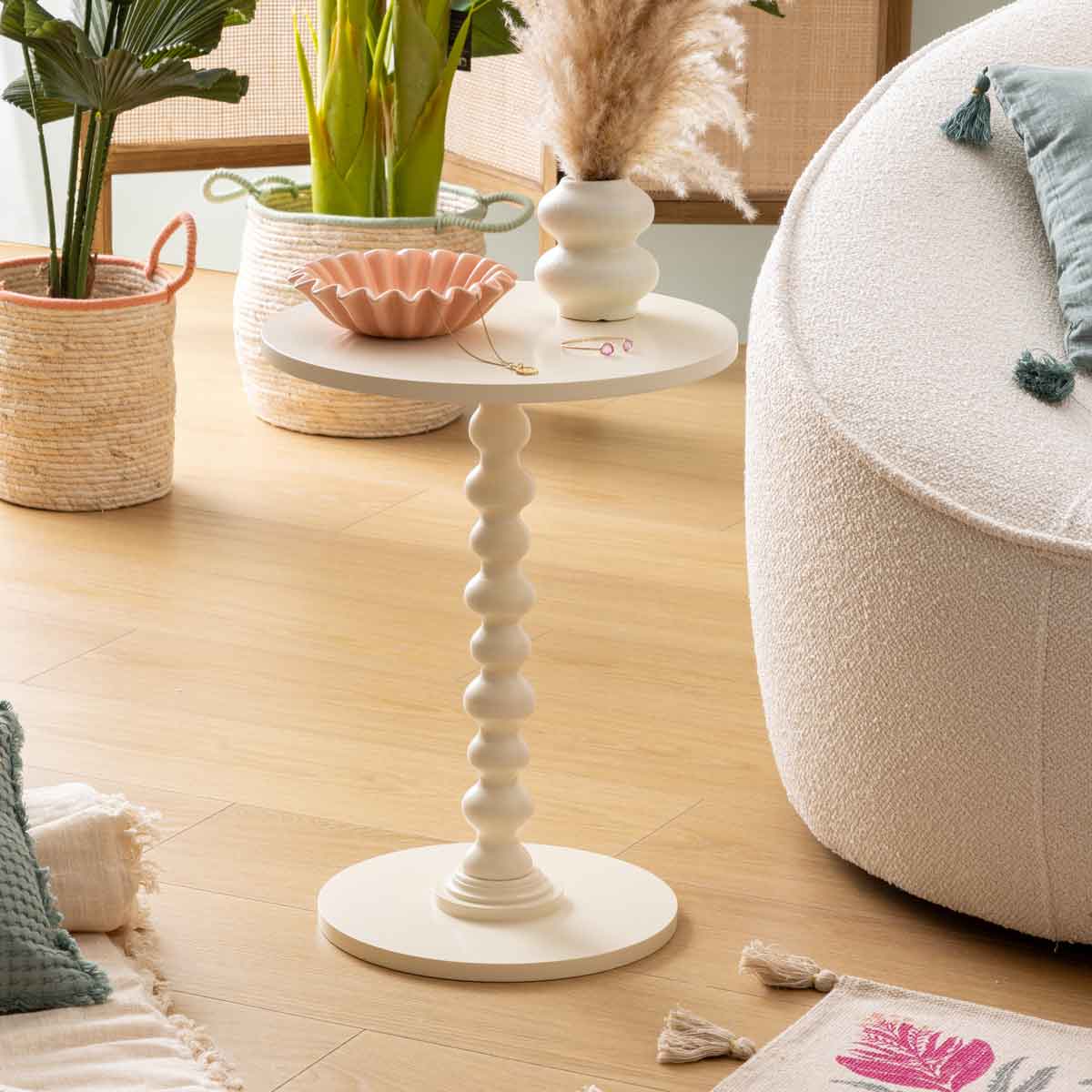 Mesa de apoio ALIX branca,  Mesa de apoio ALIX branca