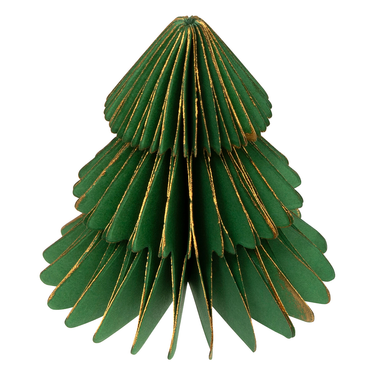 Conjunto de 2 &aacute;rvores de natal para mesa verde 6x6cm