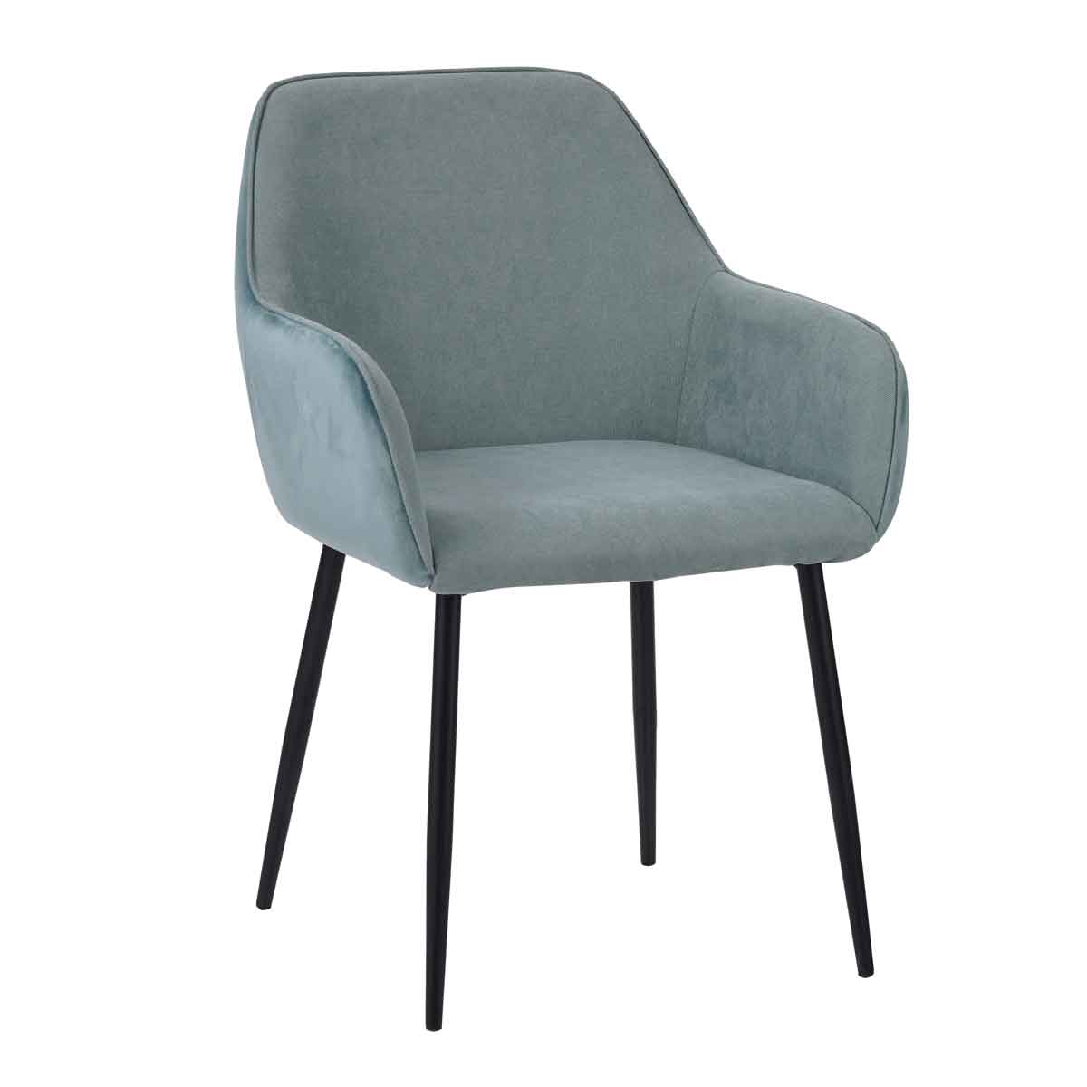 Cadeir&atilde;o ALOR verde claro em veludo