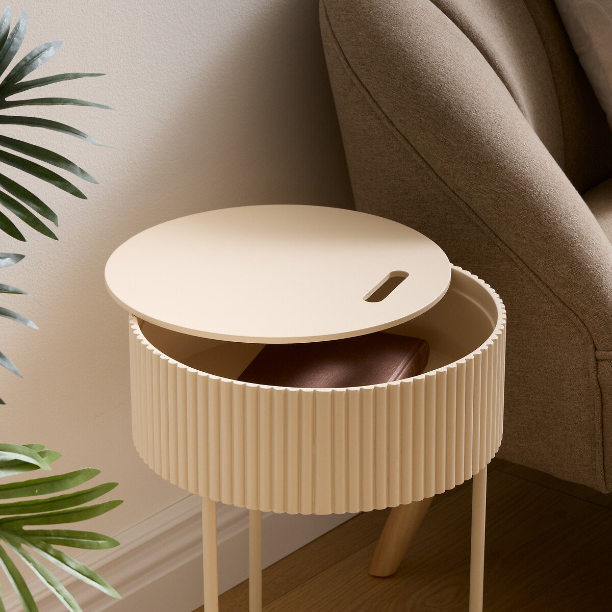 Mesa de apoio JUNA bege 48cm