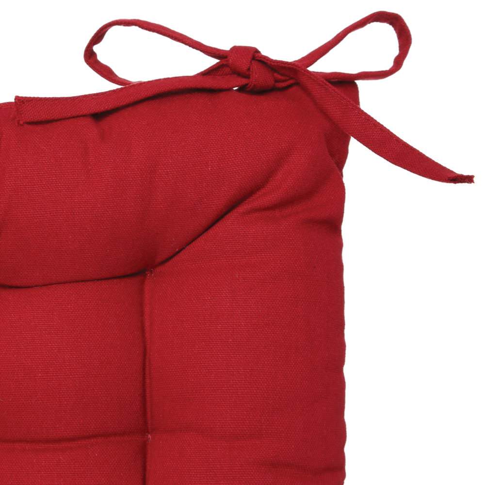 Coxim vermelho em algodão 38x38cm,  Coxim vermelho em algodão 38x38cm