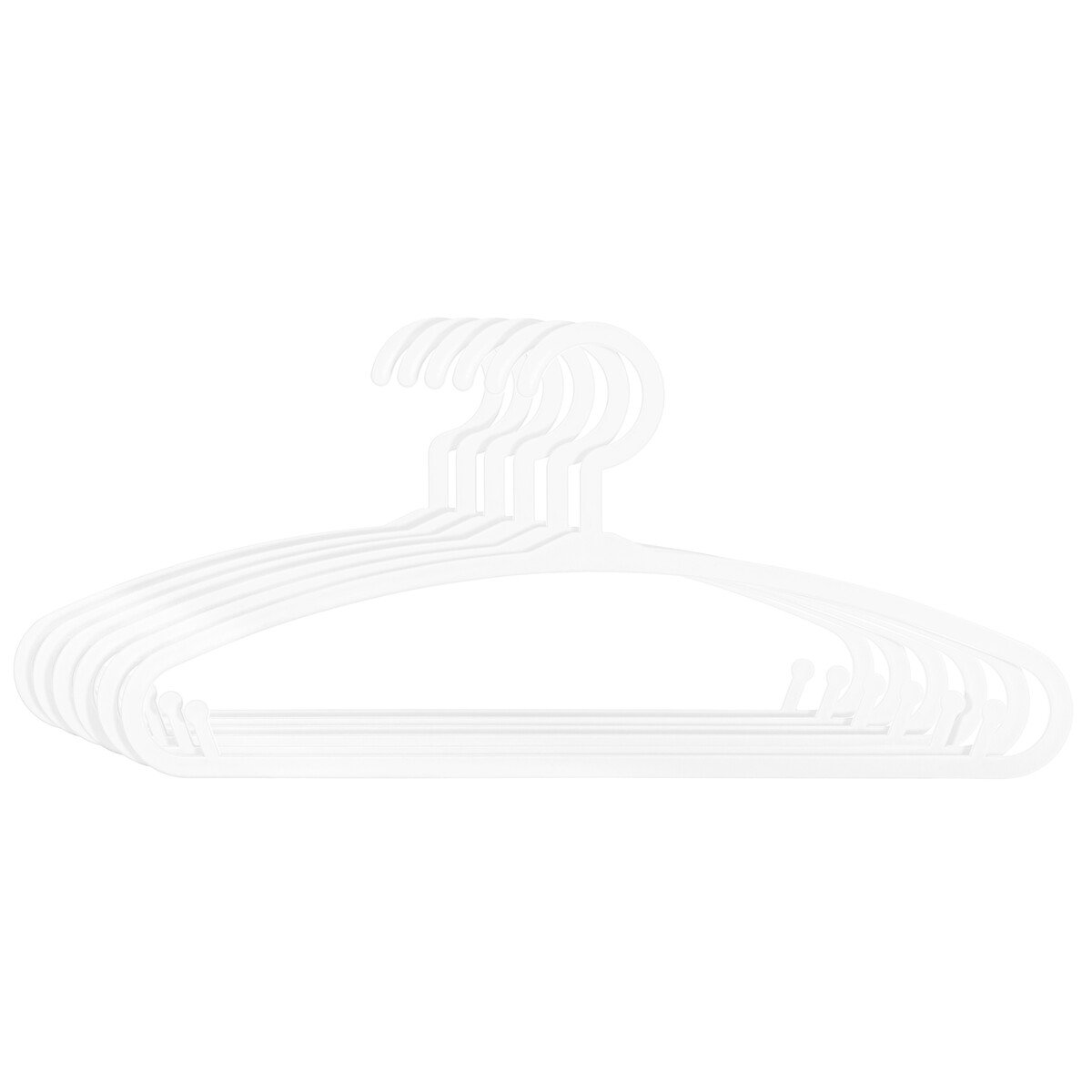 Conjunto de 6 cabides brancos,  Conjunto de 6 cabides brancos