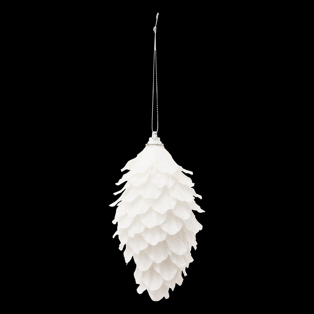 Pendurante branco com plumas 13cm