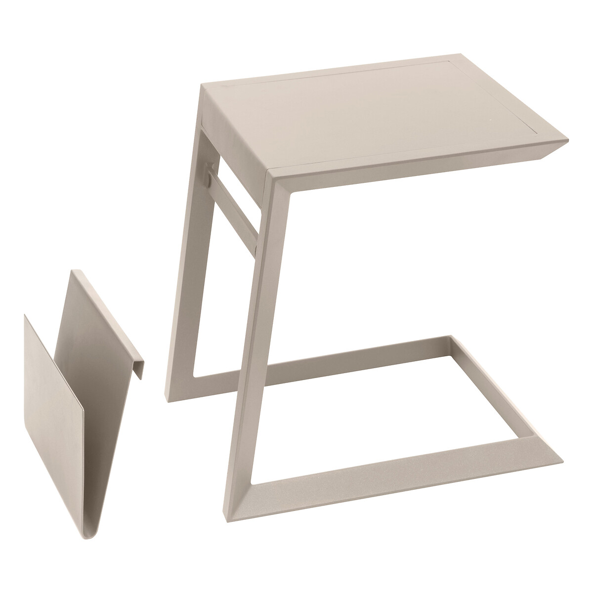 Mesa de apoio ALLURE argile em alum&iacute;nio