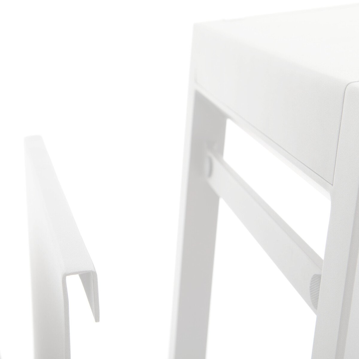 Mesa de apoio ALLURE branco em alumínio