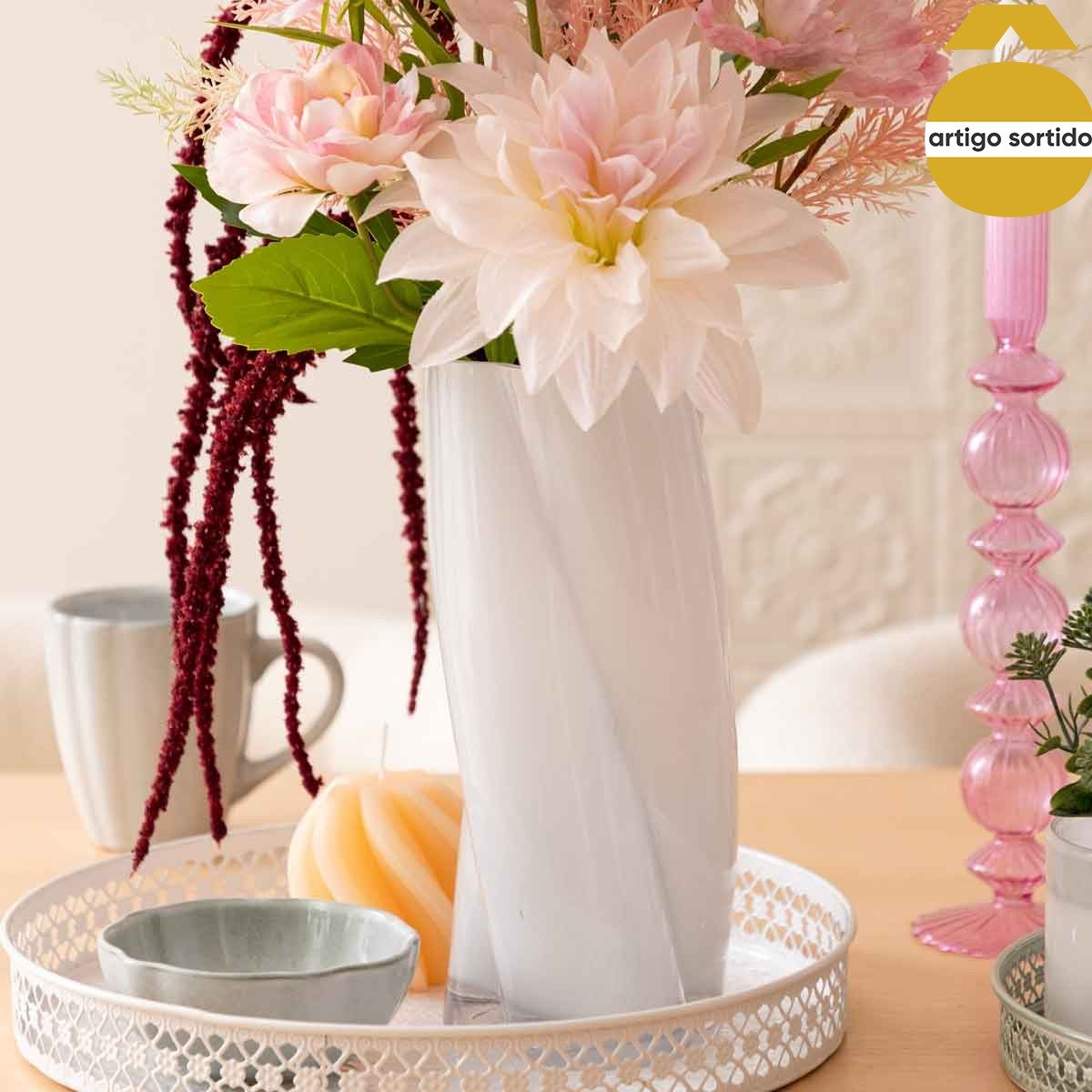 Jarra alta WILD ROMANCE em cerâmica 25,5cm