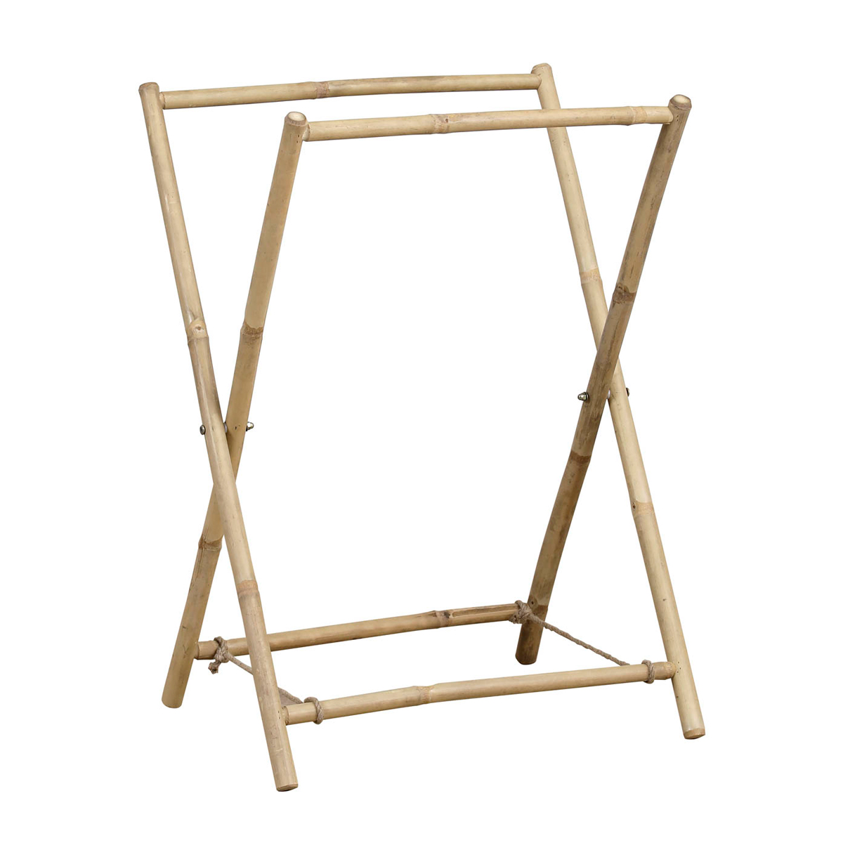 Toalheiro wc em bambu com 2 barras