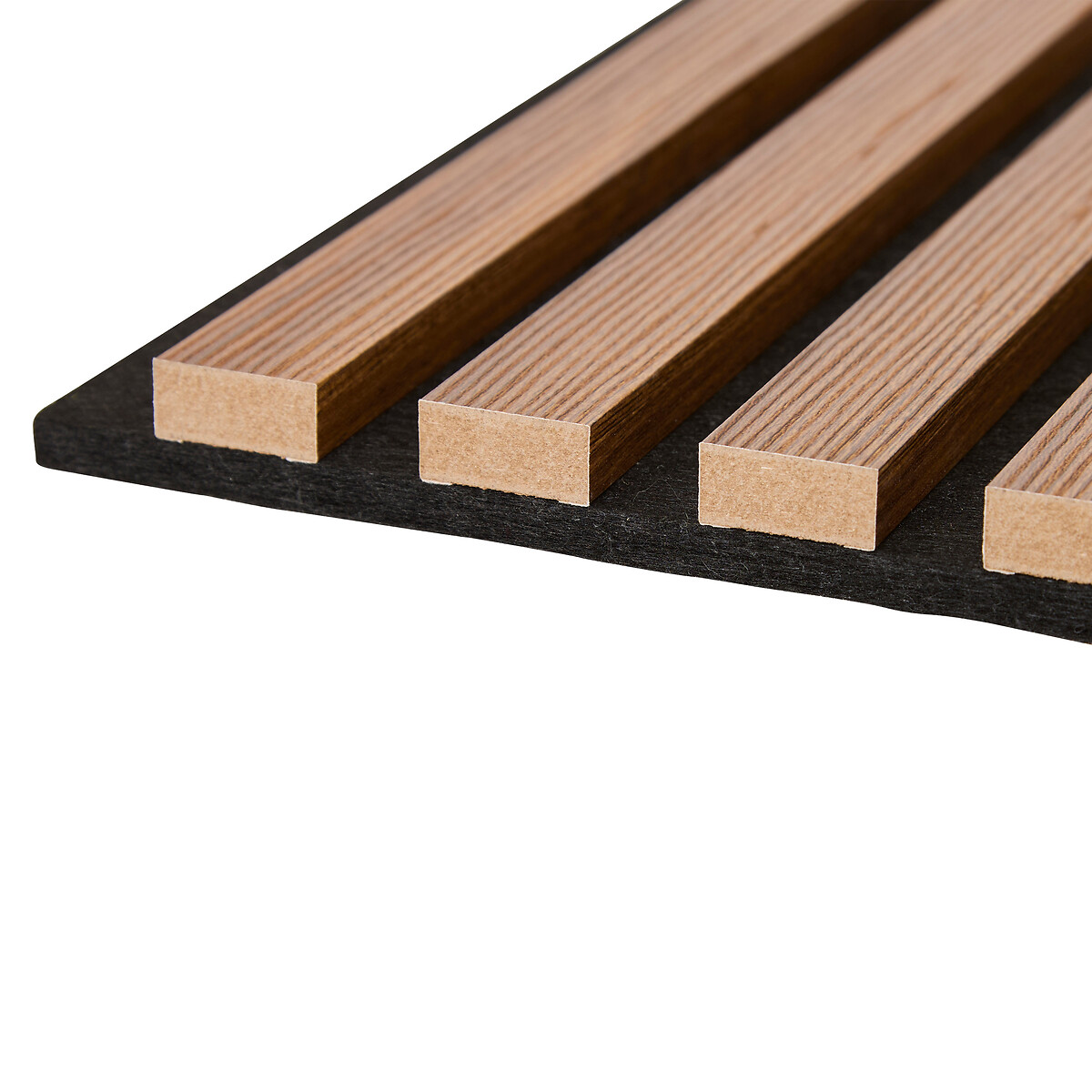 Conjunto de 3 pain&eacute;is decorativos COLVA castanho em mdf 30x30cm