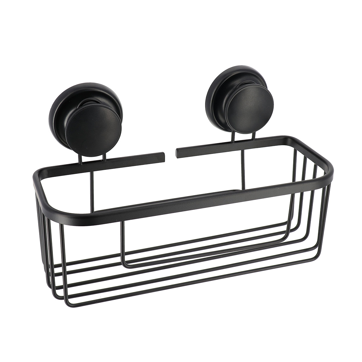 Suporte WC Preto Retangular