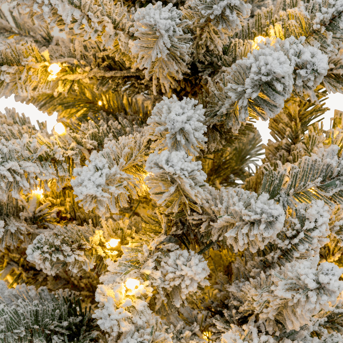 &Aacute;rvore de natal SNOW LORD verde com 280 leds e neve 180cm