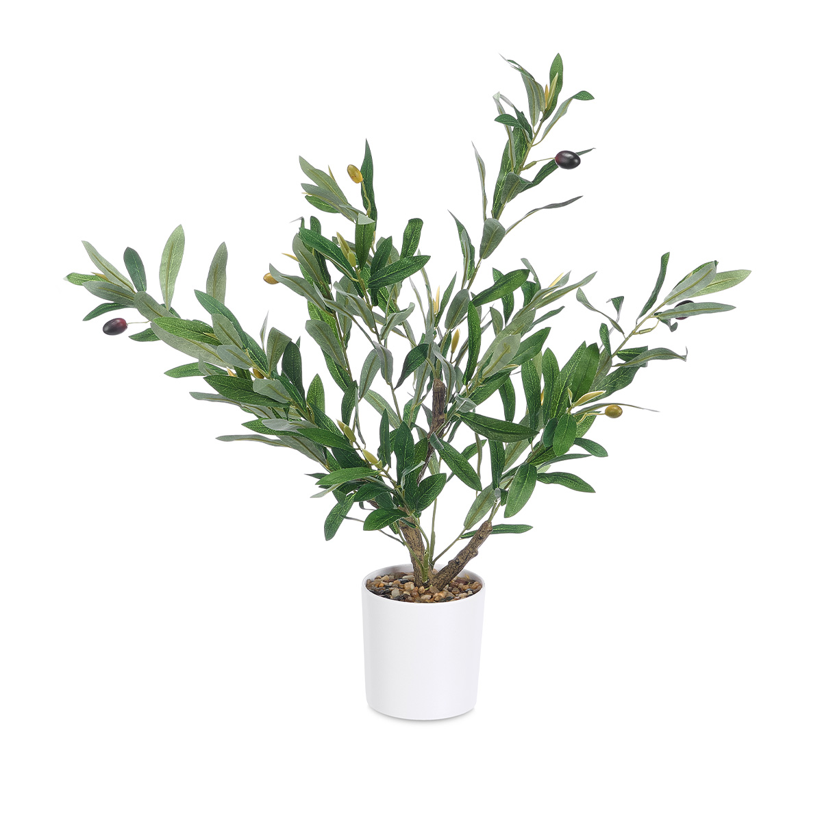 Planta artificial oliveira com vaso 58cm