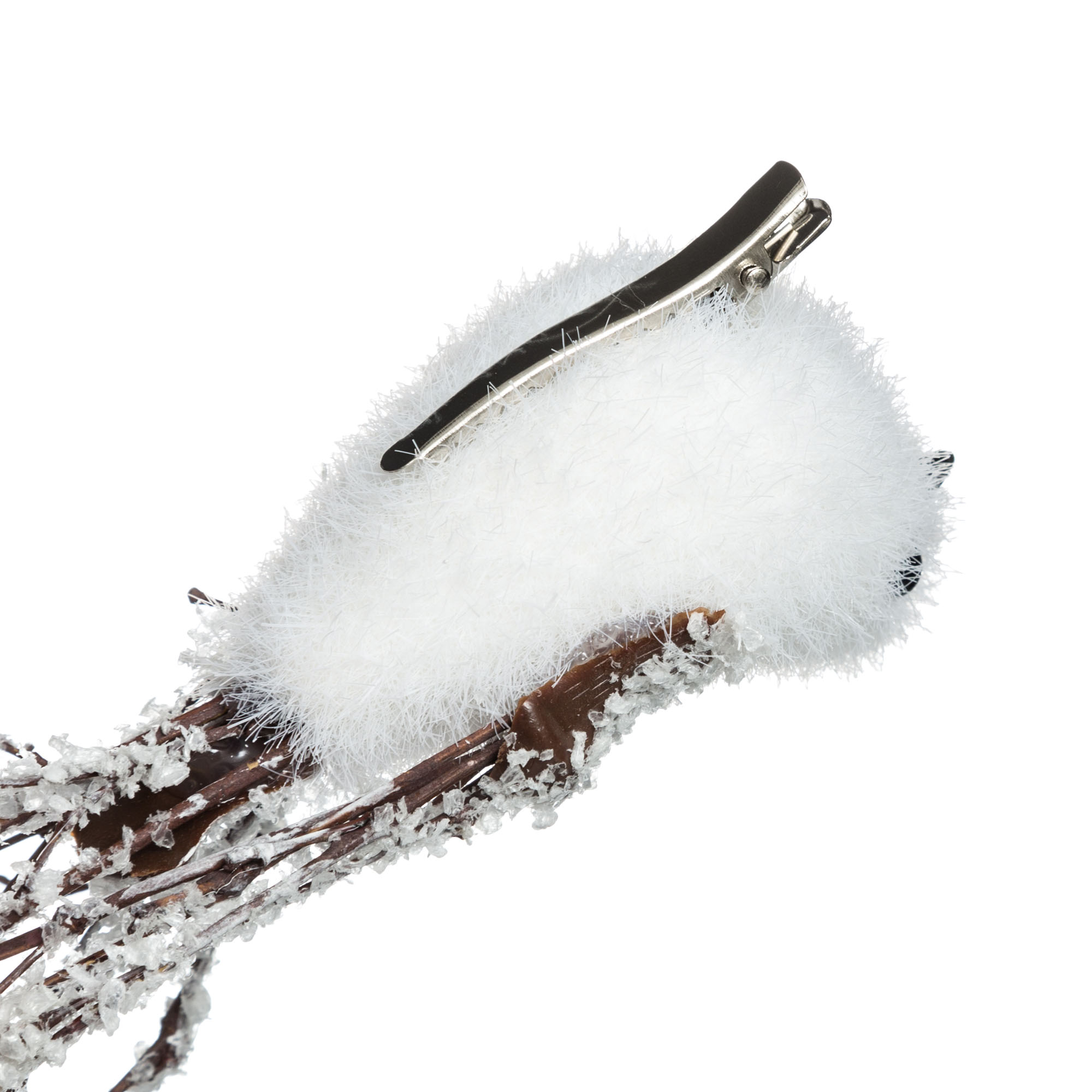 Conjunto de 3 passarinhos brancos com pinça