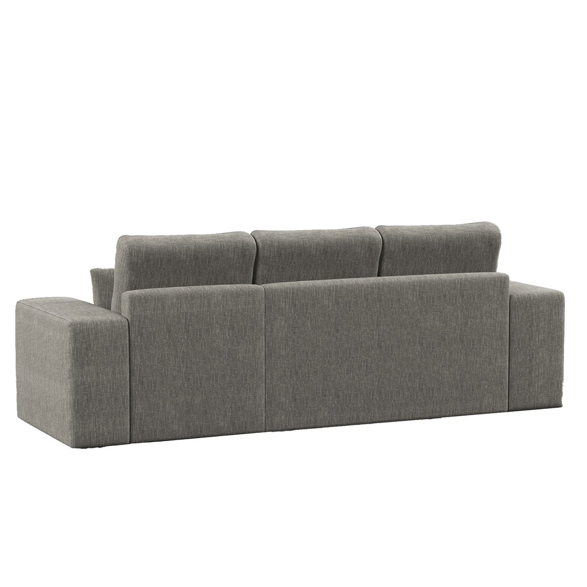 Sof&aacute; cama com chaise longue revers&iacute;vel TRENTO cinza