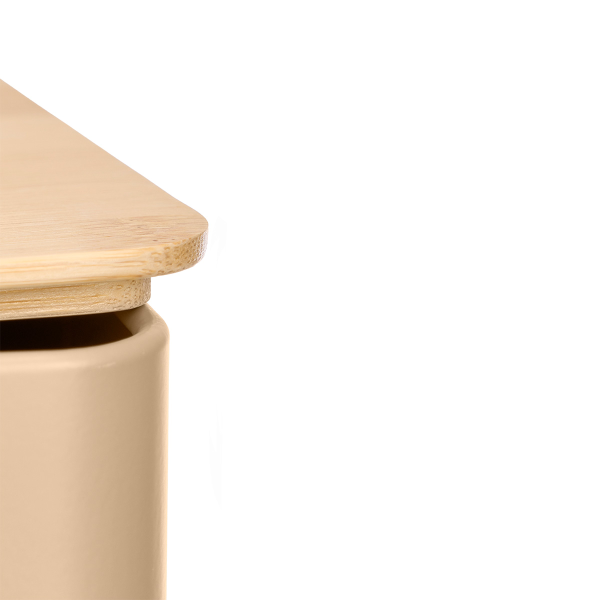 Caixa bege para p&atilde;o