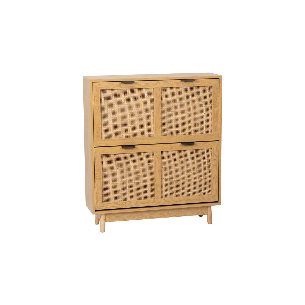 Sapateira em rattan com 2 compartimentos