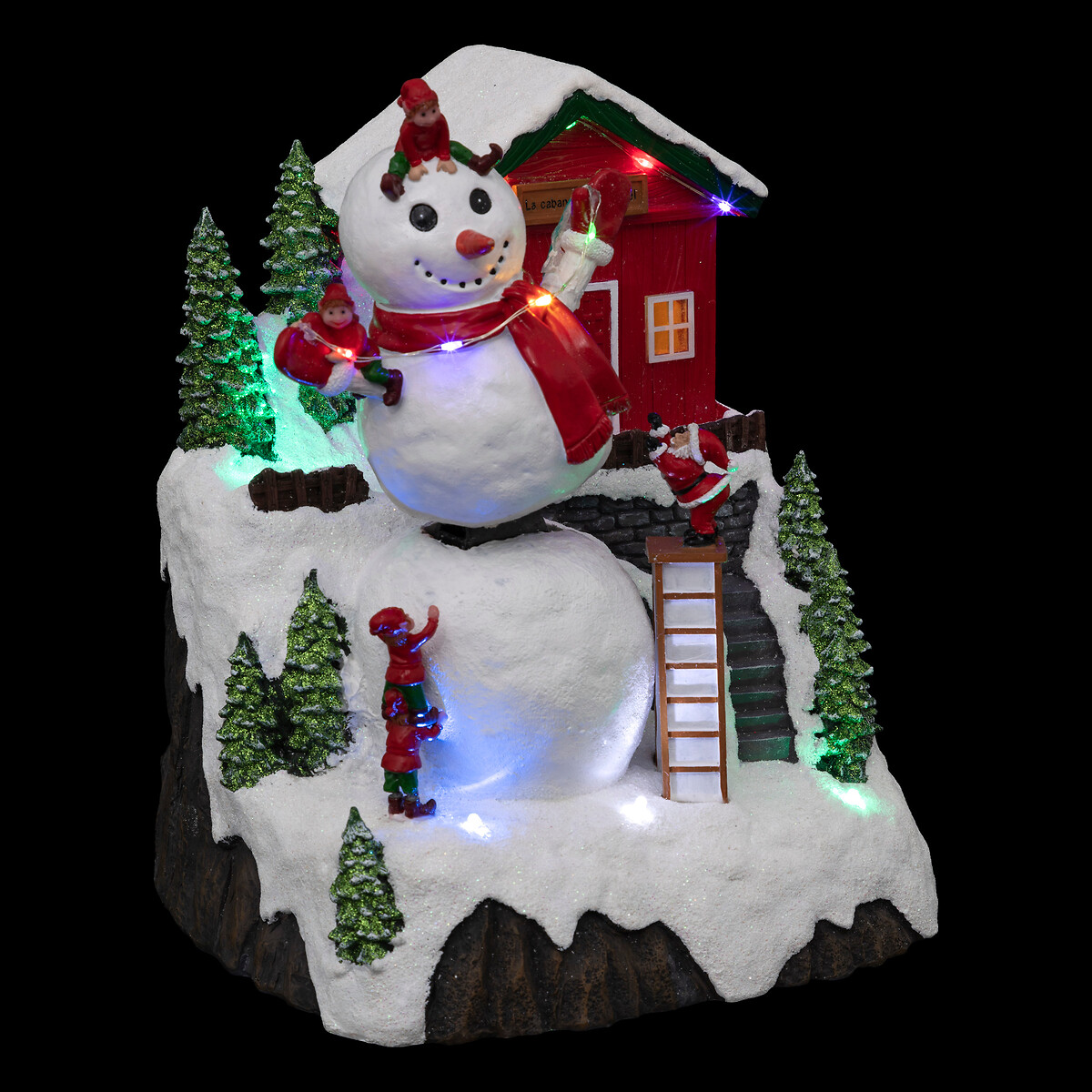 Aldeira Boneco De Neve Com Movimento 17 LEDs