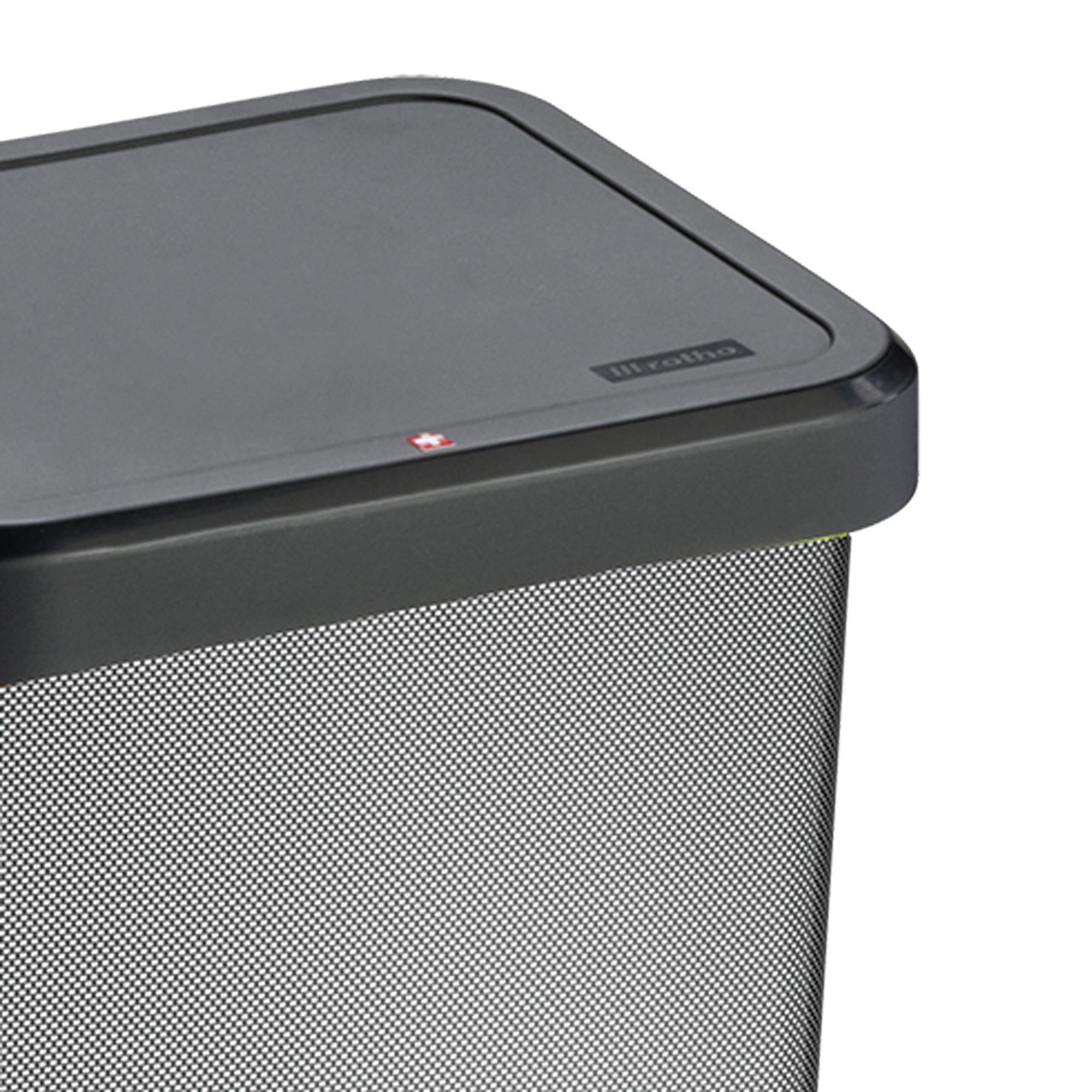 Balde do lixo com pedal 20l carbono