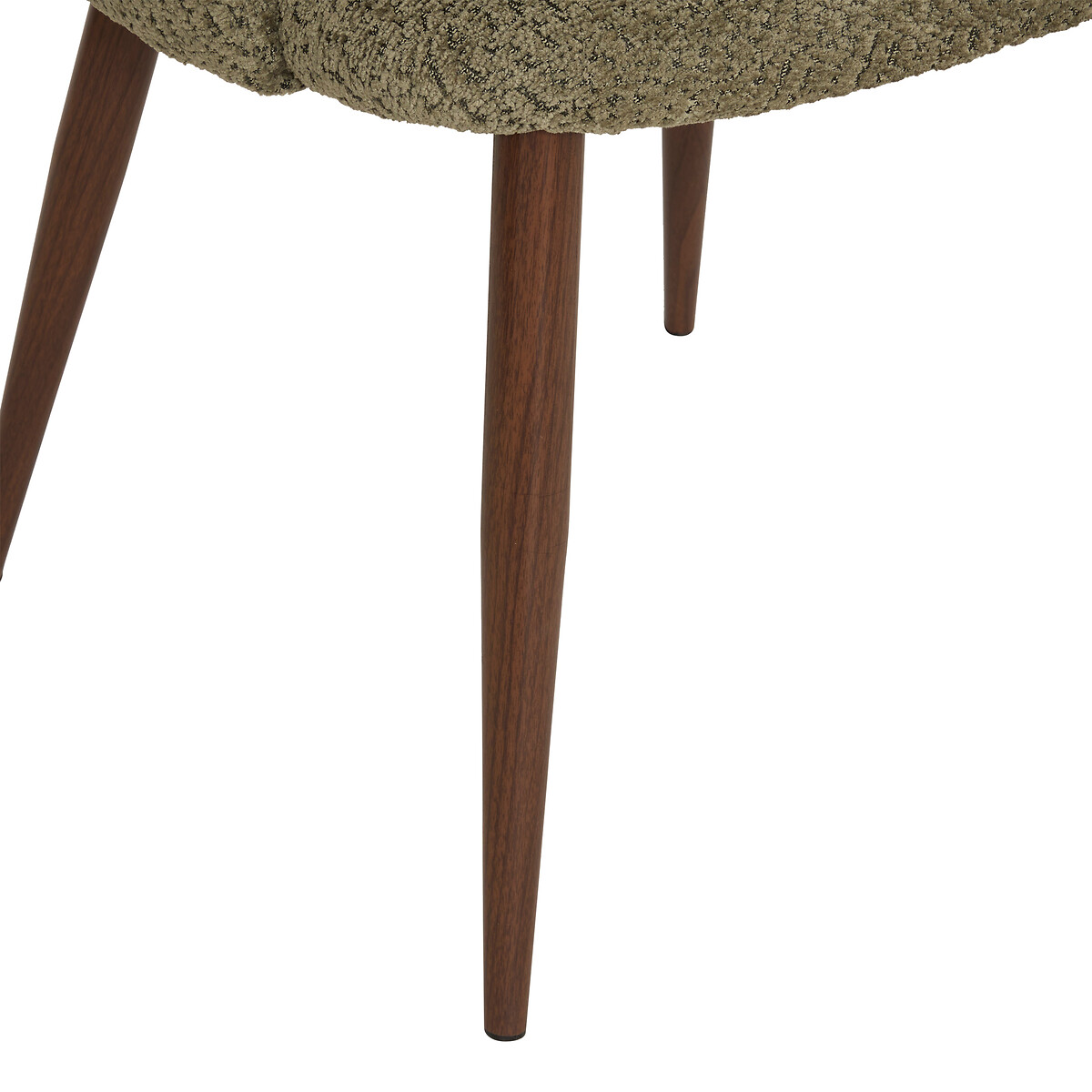 Cadeira CELESTE verde em boucl&eacute; 60x54x80cm